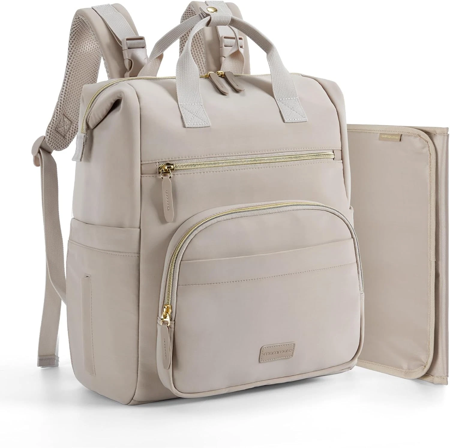 Lightweight Neoprene Diaper Bag Backpack with Changing Pad & Stroller Straps