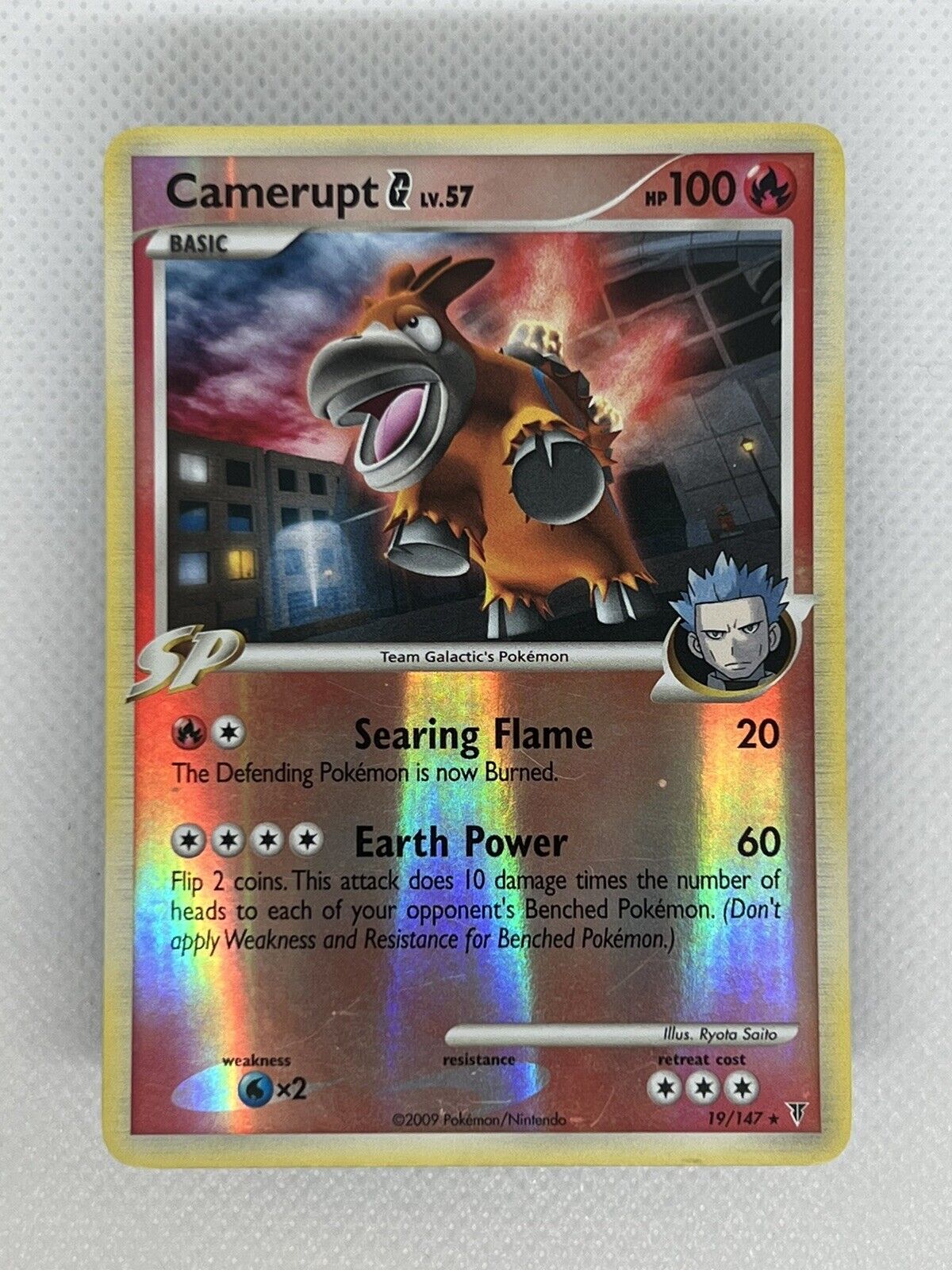 Camerupt G lv.57 19/147 Pokémon TCG Card Reverse Holo Rare Supreme Victors NM