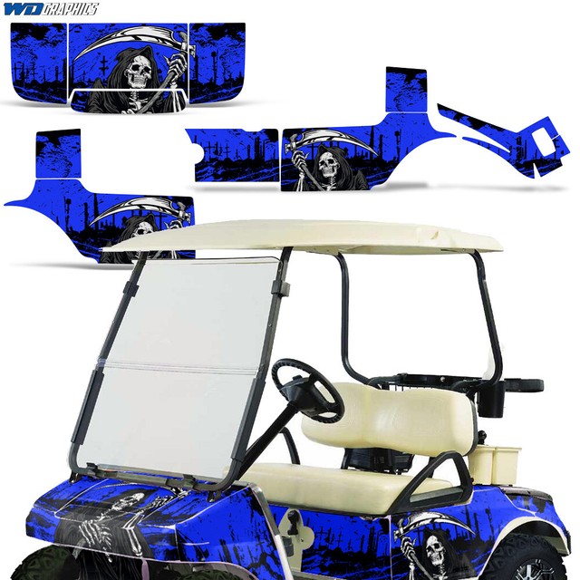 Graphics kit Sticker Decal Wrap for Golf Cart CLUB CAR 19832014 REAPER