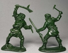 KIT TOY SOLDIERS 1:32 XVIII CENTURY COLONIAL AMERICA INDIAN WARS 2 FIGURE SET 