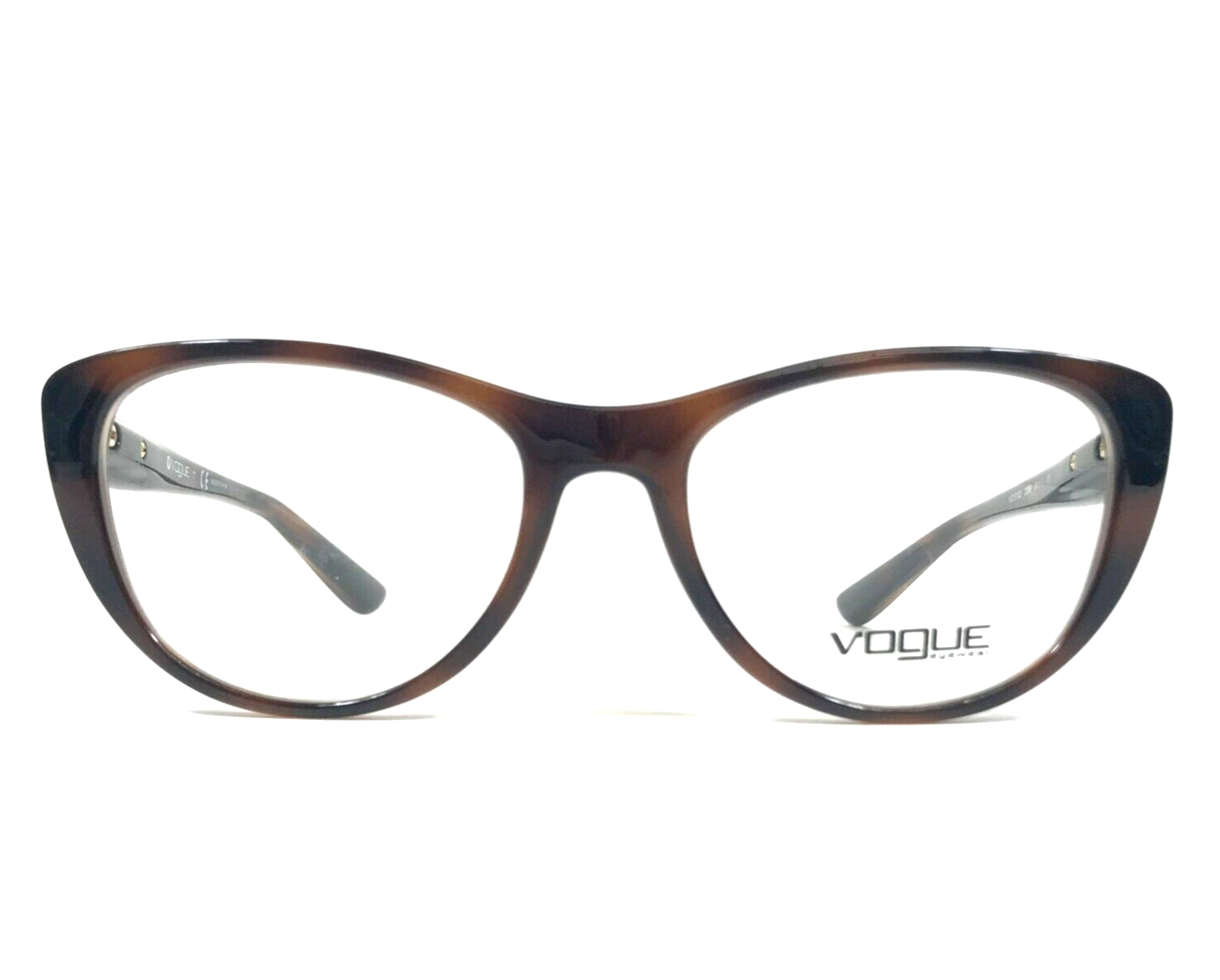 Vogue Eyeglasses Frames VO5102 2386 Dark Havana Cat Eye Full Rim 51-17-135