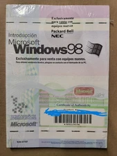 Microsoft Windows 98 Operating System OS Manual SEALED in Spanish SPAIN