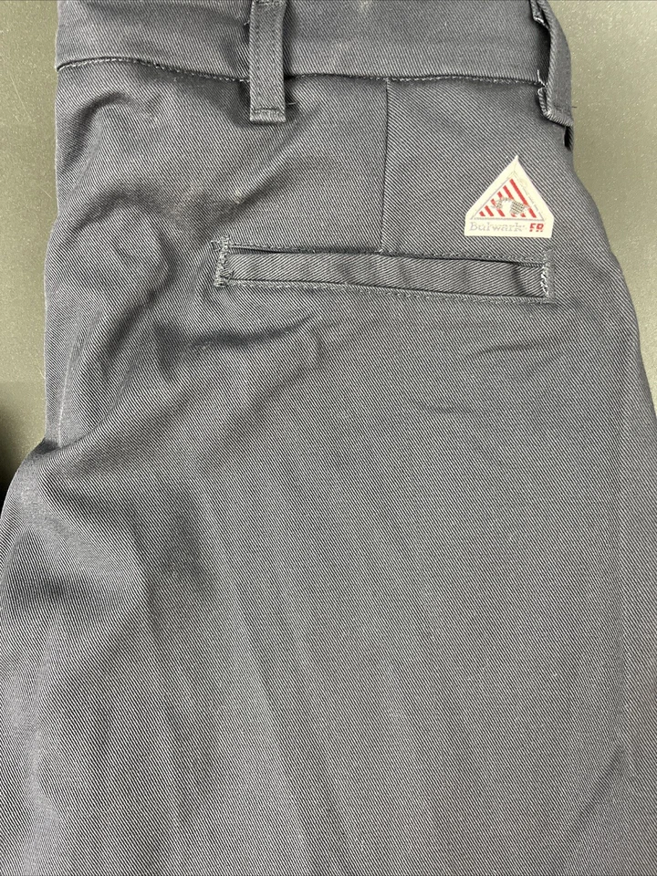 Bulwark FR Pants Mens 34x33 Navy Blue Black Protective Flame Resistant Workwear - Image 2 of 4