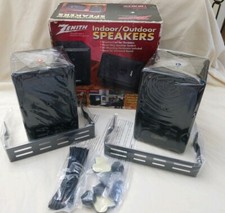 Vintage ZENITH Indoor/ Outdoor Speakers  ZT35B Surround Sound NOS Open Box