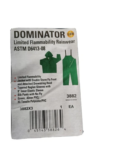 River City Dominator Limited Flammability Rain Wear 2 piece set 3XL 3882X3  3XL  - product listing photo