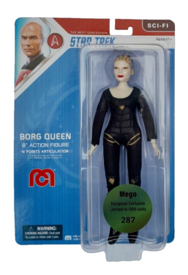 MEGO STAR TREK THE NEXT GENERATION BORG QUEEN 8'' LTD EDITION ACTIONFIGUR NEU