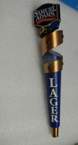 UNIQUE FIGURAL SAMUEL ADAMS LAGER DRAFT BEER TAP HANDLE BOSTON MASSACHUSETTS