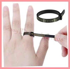 Ring Sizer Set Reusable Finger Gauge Jewelry Measuring Tool 1-17 USA Size