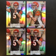 2014 Panini Prizm Silver Holo Prizms AJ McCarron (4) RC 3 base 1 variation!!