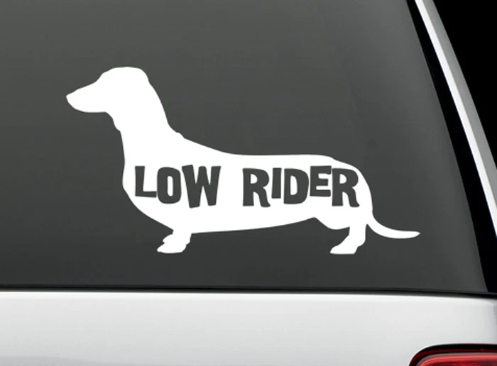 Dachshund car cheap decal