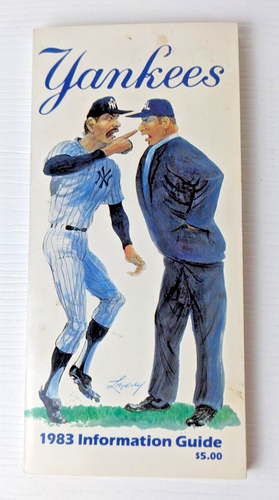 New York Yankees 1983 MLB Information Media Guide - Billy Martin