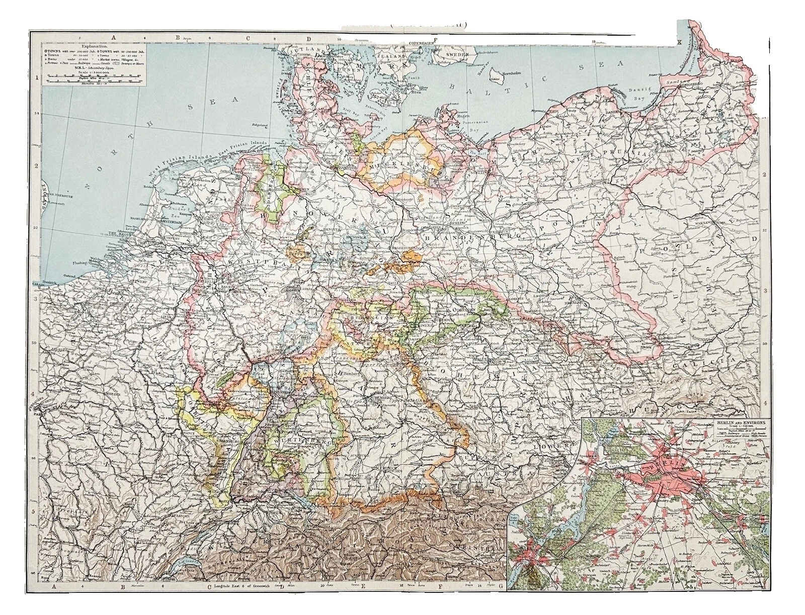 Antique Original Antique Europe Atlas 1800-1899 Date Range