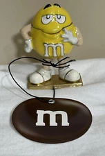 MONET YELLOW M&M TRINKET BOX PEANUT CHARM ENAMELED NWT $25