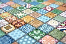 205 Pezzi Piastrelle Mosaico In Ceramica 1x1cm - Kit Fai Da Te Per Decorazioni Creative, Verde Misto