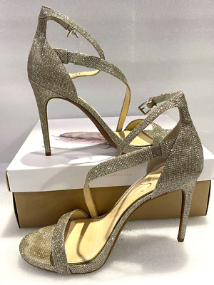 Jessica Simpson ~ Women's Gold Jessica Sprkle Mesh High Heel Pump  Sz 11M
