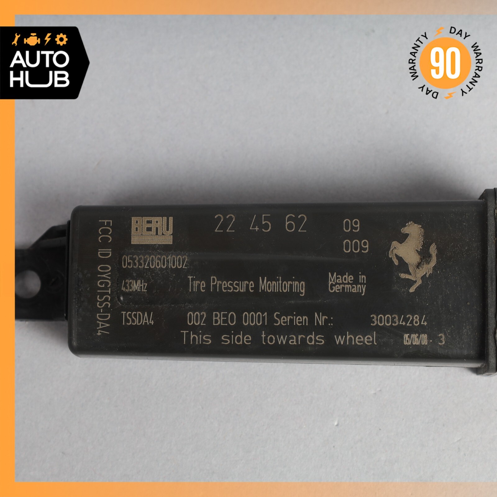 05-13 Maserati GranTurismo M145 Tire Pressure Monitor Sensor 224562 OEM