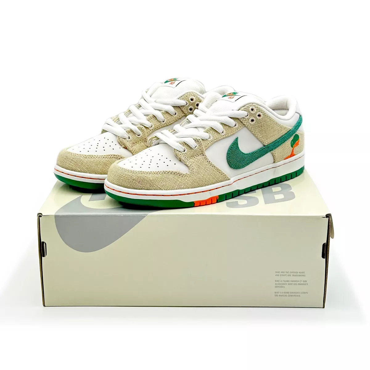 FD0860-001 Jarritos × Nike SB Dunk Low Phamtom Safety Orange-Malachite