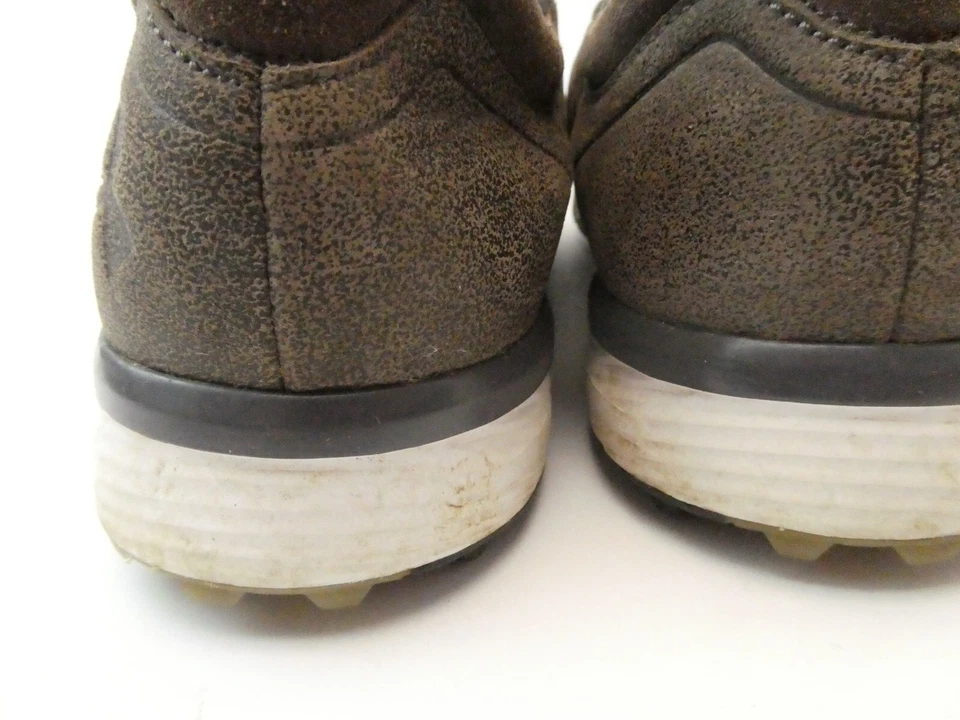 Tênis de golfe usado Spikeless Under Armour couro tempo superior masculino tamanho 12 híbrido - Imagem 4 de 4