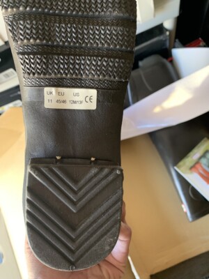 Vintage Scotland Hunter Original Tall Rain Boot Brown Chocolate 12