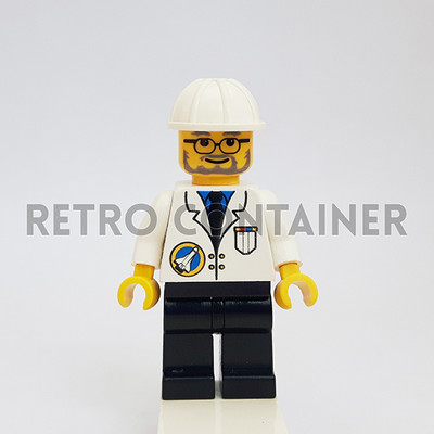 LEGO Minifiguren - 1x spp011 - Wissenschaftler - Space Port Shuttle Omino Minifiguren 6455