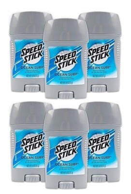 6 x Speed Stick Ocean Surf Deodorant 24 Hour Protection-1.8 oz