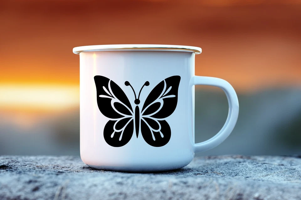 Butterfly Vinyl Decal For Car, Wall | Magical Fairy Bumper Sticker | Kids Decor - Image 4 of 4