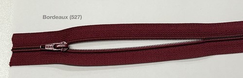 YKK® 45CF ZIPPER BY THE YARD WITH MATCHING PULL - BLUE, PINK, REDS, BROWN - Picture 5 of 6