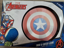 New Marvel Avengers Toss and Catch Game 3-Piece Set for Kids Outdoor Indoor