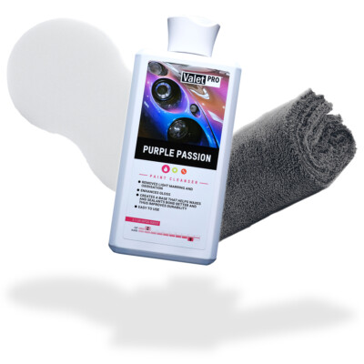 ValetPRO Polishing Set Purple Passion 500ml + Applicator Sponge White + Microfiber