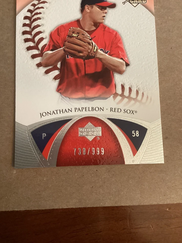 🔥🔥2006 Upper Deck Ovation #87 Jonathan Papelbon Rc  738/999 - Image 3 of 4