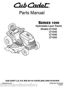 Cub Cadet LT1042 LT1045 LT1046 LT1050 Lawn Tractor / Mower ... cub cadet lt1050 schematic 