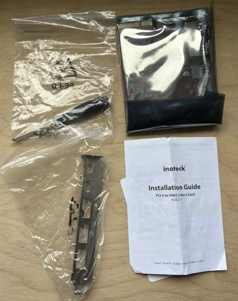 Inateck PCIe USB 3.2 Gen 2 Card 20 Gbps 3 USB Type-A Ports and 2 USB C KU5211 - Image 2 of 4