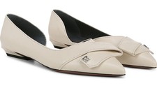 Franco Sarto Women's Elisha2 White Pointed Toe Flats NW/OB 8M