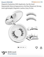 3X-Magnetic Eyelashes With Applicato, Can Be Used Repeatedly, Natural