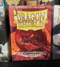 ATM10021 Arcane Tinmen Dragon Shields: (100) Crimson Classic