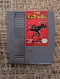 Wrath of the Black Manta Nintendo NES Cartridge With Dust Cover