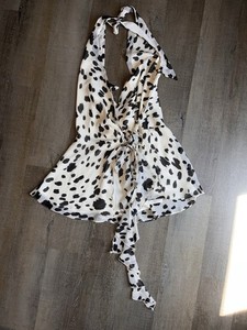 blue cow print dress Cow Print Mini Dress
