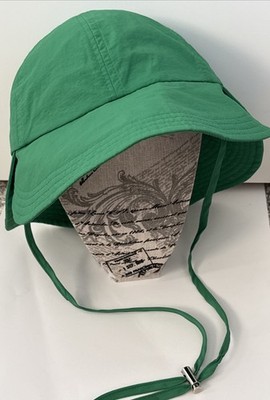 NWT Hansel from Basel Flap Hat~Kelly Green~Toggle Tie Sz 0/S