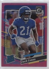 2023 Panini Donruss Rated Rookie Optic Preview Pink Prizm Zach Evans #359 2l4