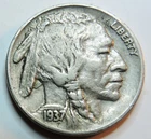 1937 D Buffalo Nickel XF