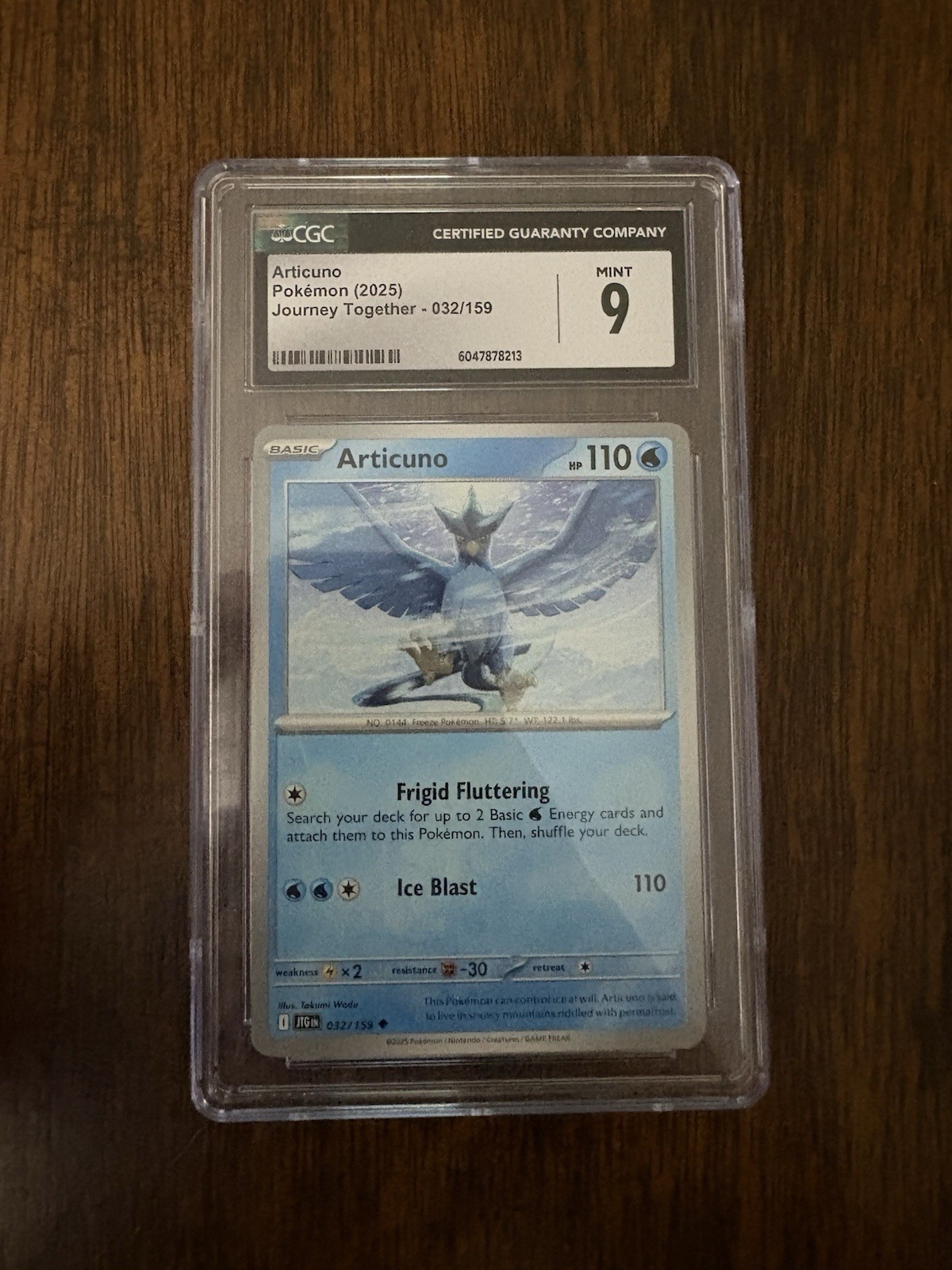 Pokémon TCG Articuno Journey Together 32/159 CGC 9