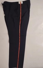 New Edwards 8591 Women's Flat Front Pant Size24W Texturized Navy Unhemmed