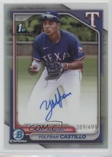 2024 Bowman Chrome Prospect Refractor 389/499 Yolfran Castillo #CPA-YC Auto 8g8