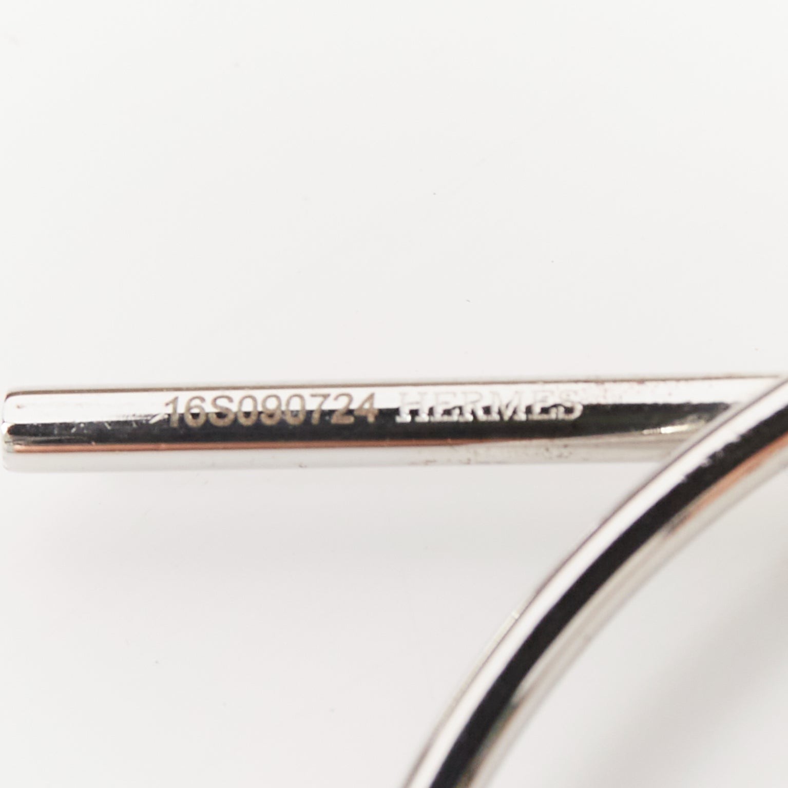 Hermes Loop 925 Sterling Toggle Clasp Pierced Hoo… - image 5