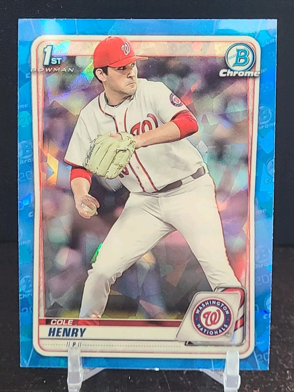 2020 Bowman Draft Chrome Cole Henry Sapphire #BD-67 1st Bowman RC