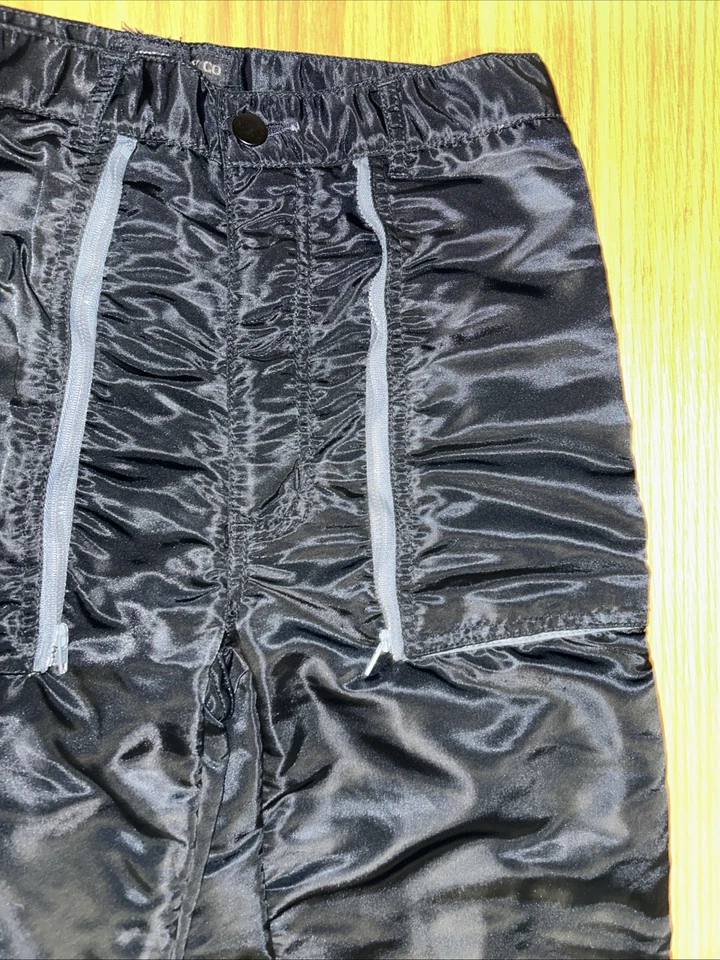 Vintage Bugle Boy Parachute Pants Size 29M (28x30) Countdown Black Zippers 80s - Image 4 of 4