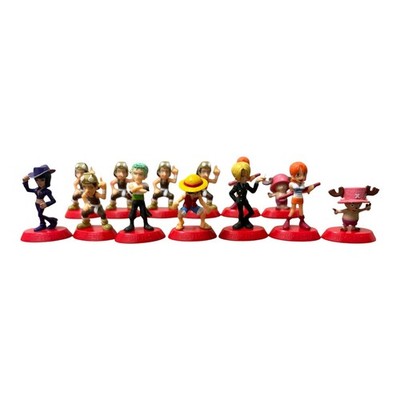 One Piece Coca Cola Figure Set 12 pcs 2003 Luffy Zoro Nami Rare