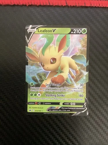 Leafeon V Holo Ultra Rare SWSH: Crown Zenith 013/159 NM - product listing photo