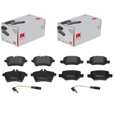 NK BREMSBELÄGE + WARNKONTAKT VORNE + HINTEN passend für MERCEDES A-KLASSE W169