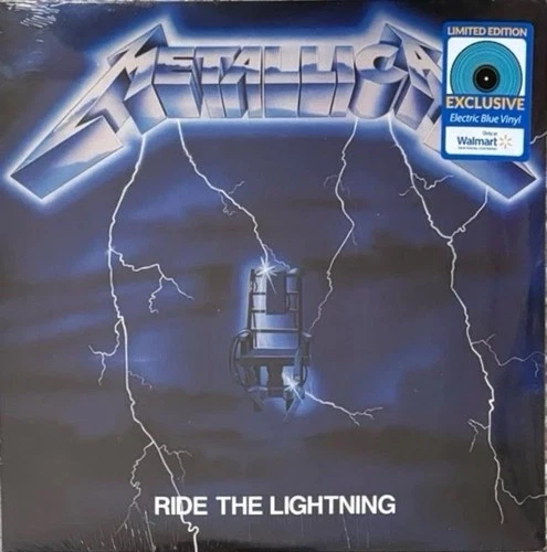 Metallica Ride The Lightning Vinyl Record Electric Blue Vinyl New Sealed